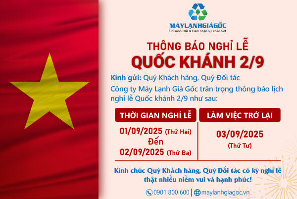 Thông báo nghỉ lễ Quốc khánh 2/9